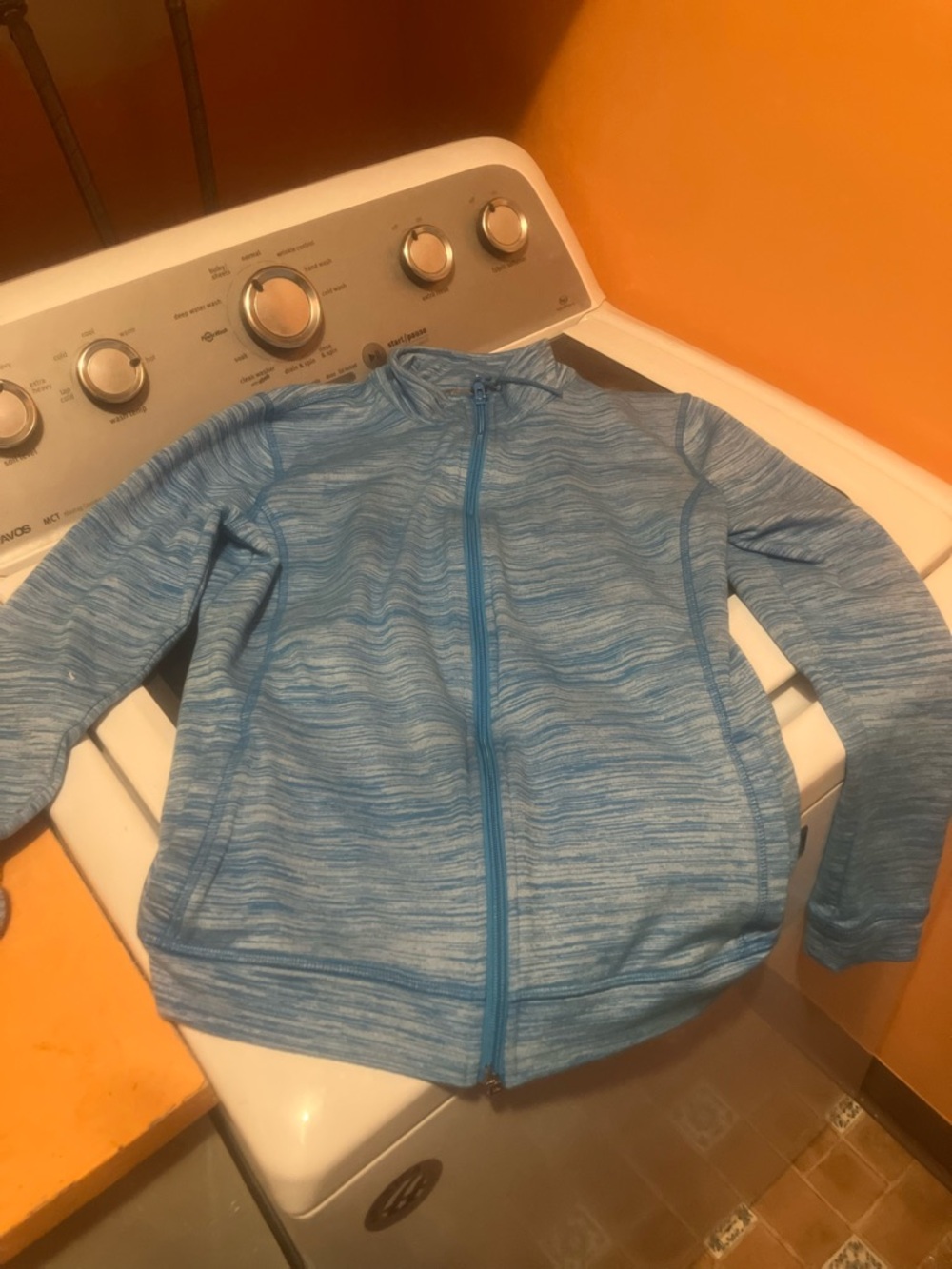 Talbots Blue Heather Zip Up